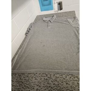 Tommy Bahama Shirt Mens 2XL XXL Gray‎ Polo Cotton Short Sleeve